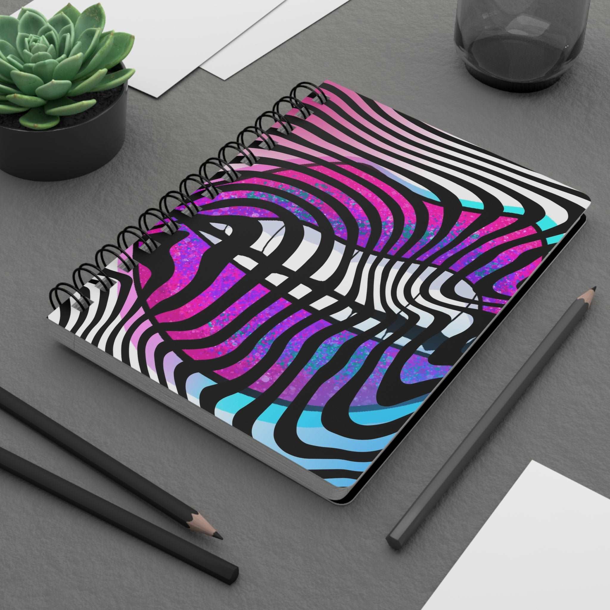 Cosmic Wave Spiral Bound Journal