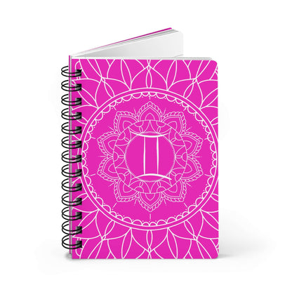 Gemini Mandala Spiral Bound Journal