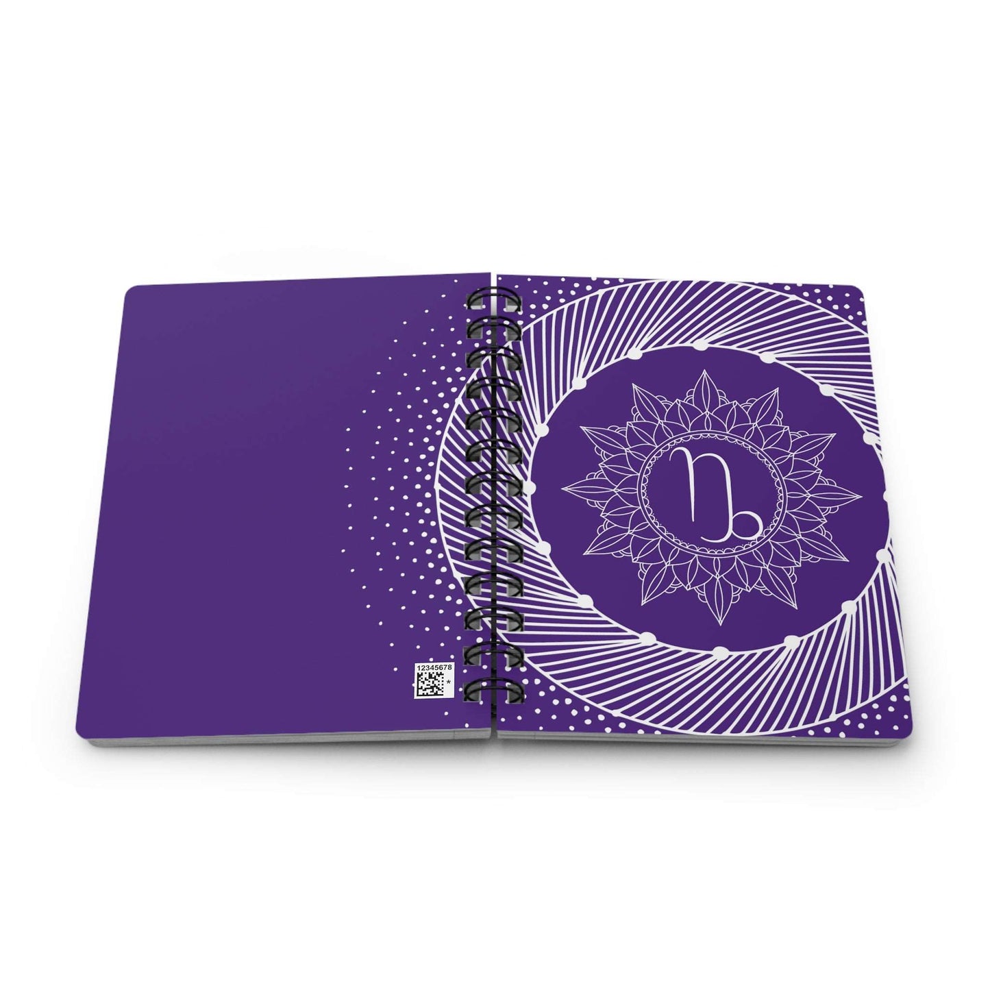 Capricorn Mandala Spiral Bound Journal