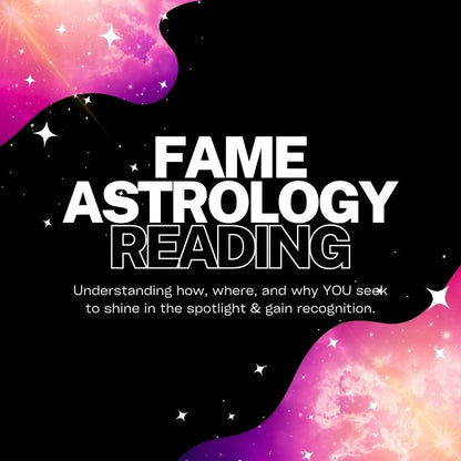 Fame Astrology Birth Chart Reading