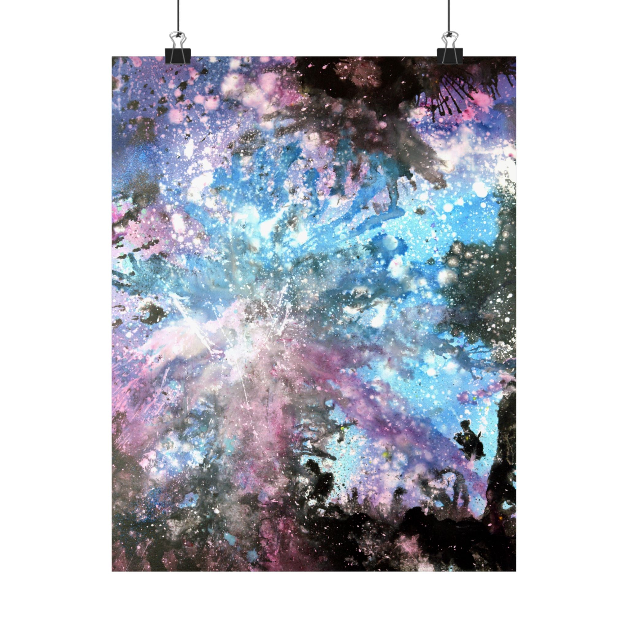 Vibrant Galaxy Satin Poster - Cosmic Wall Art for Home Decor