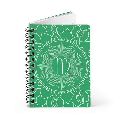 Virgo Mandala Spiral Bound Journal