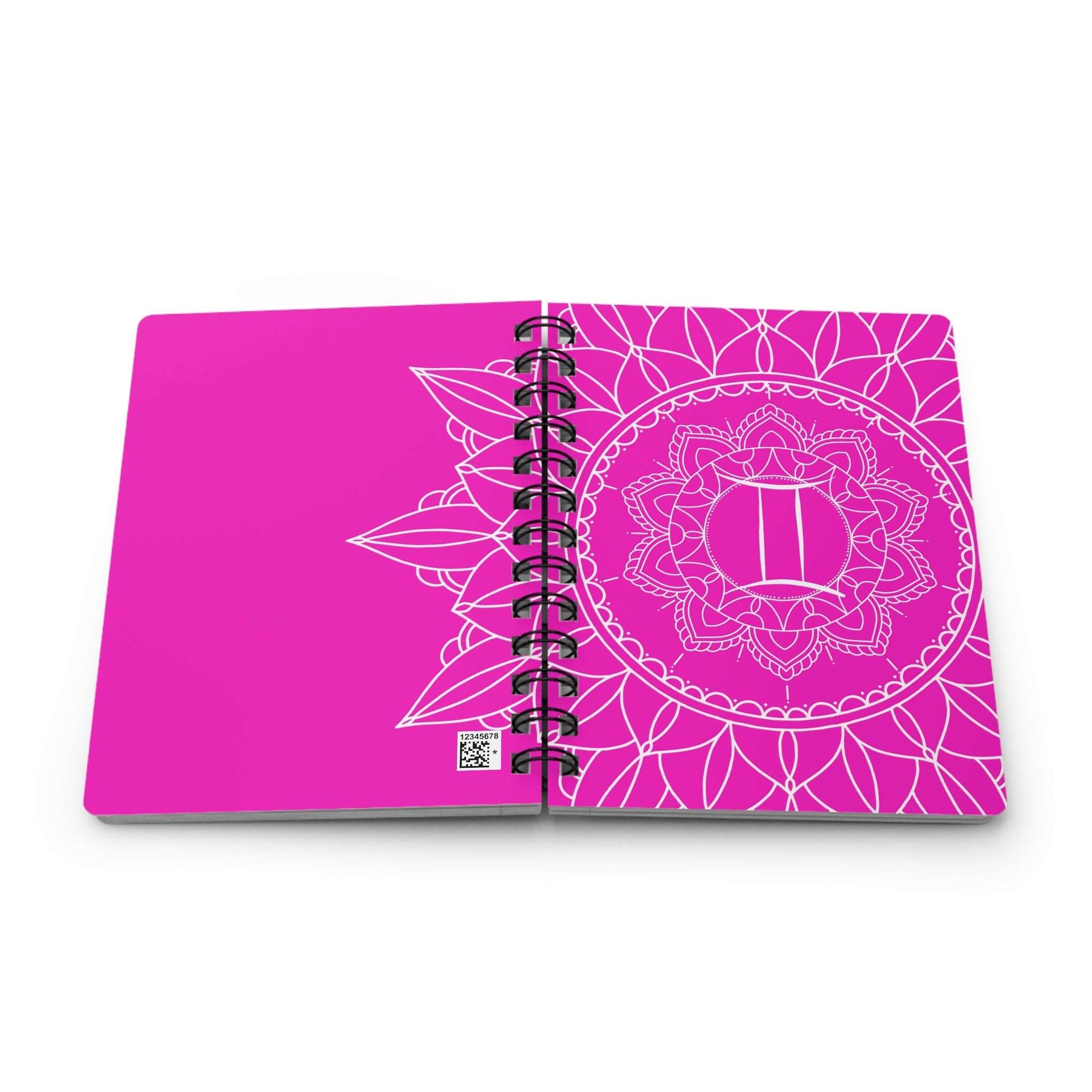 Gemini Mandala Spiral Bound Journal