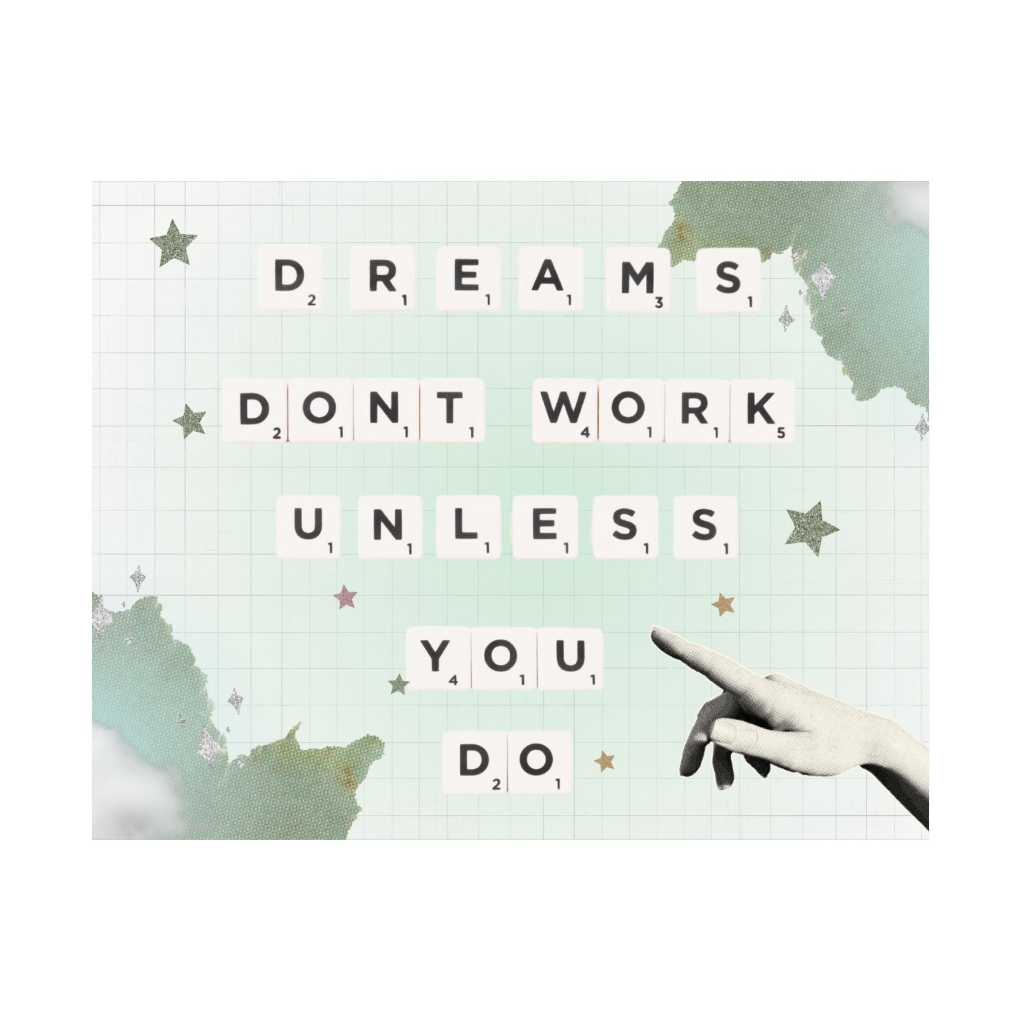 DREAM WORK Digital Art Print for Motivation & Manifestation