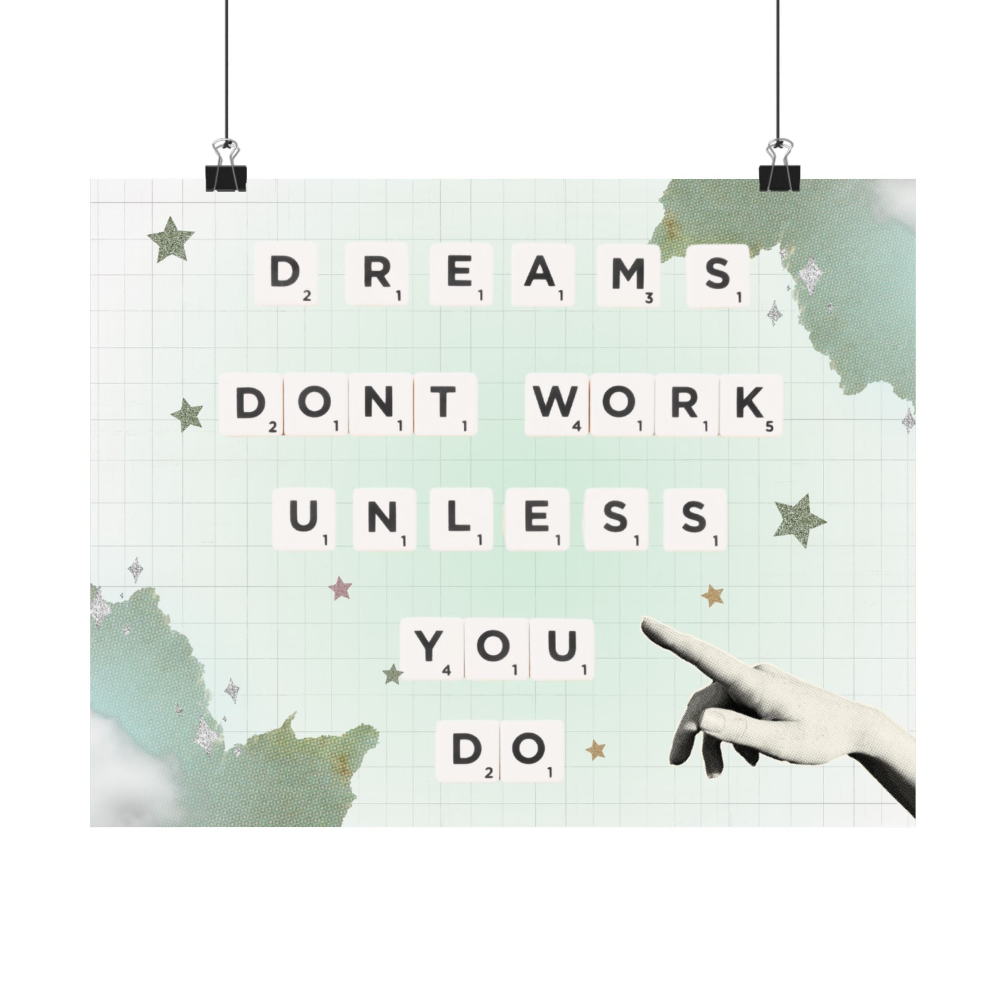 DREAM WORK Digital Art Print for Motivation & Manifestation