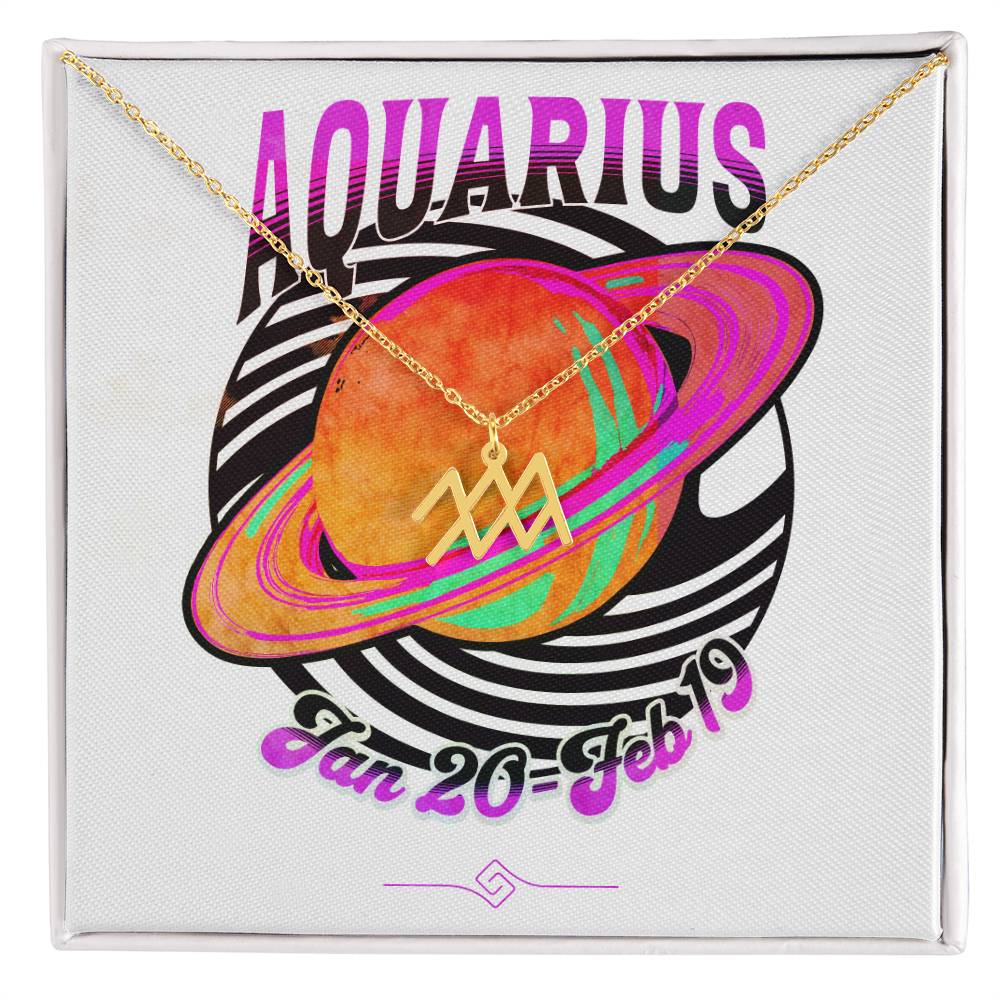 Zodiac Sign Necklace and Gift Box