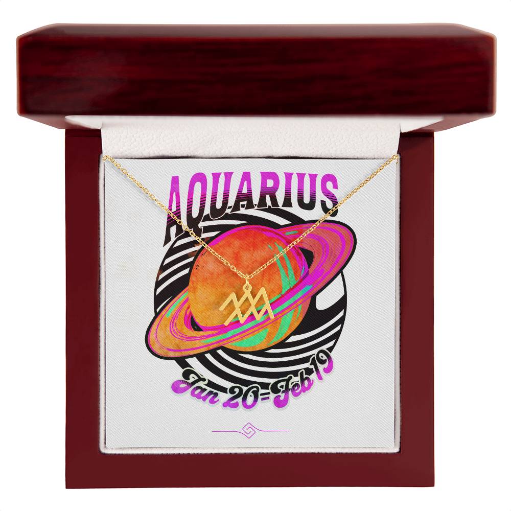 Zodiac Sign Necklace and Gift Box
