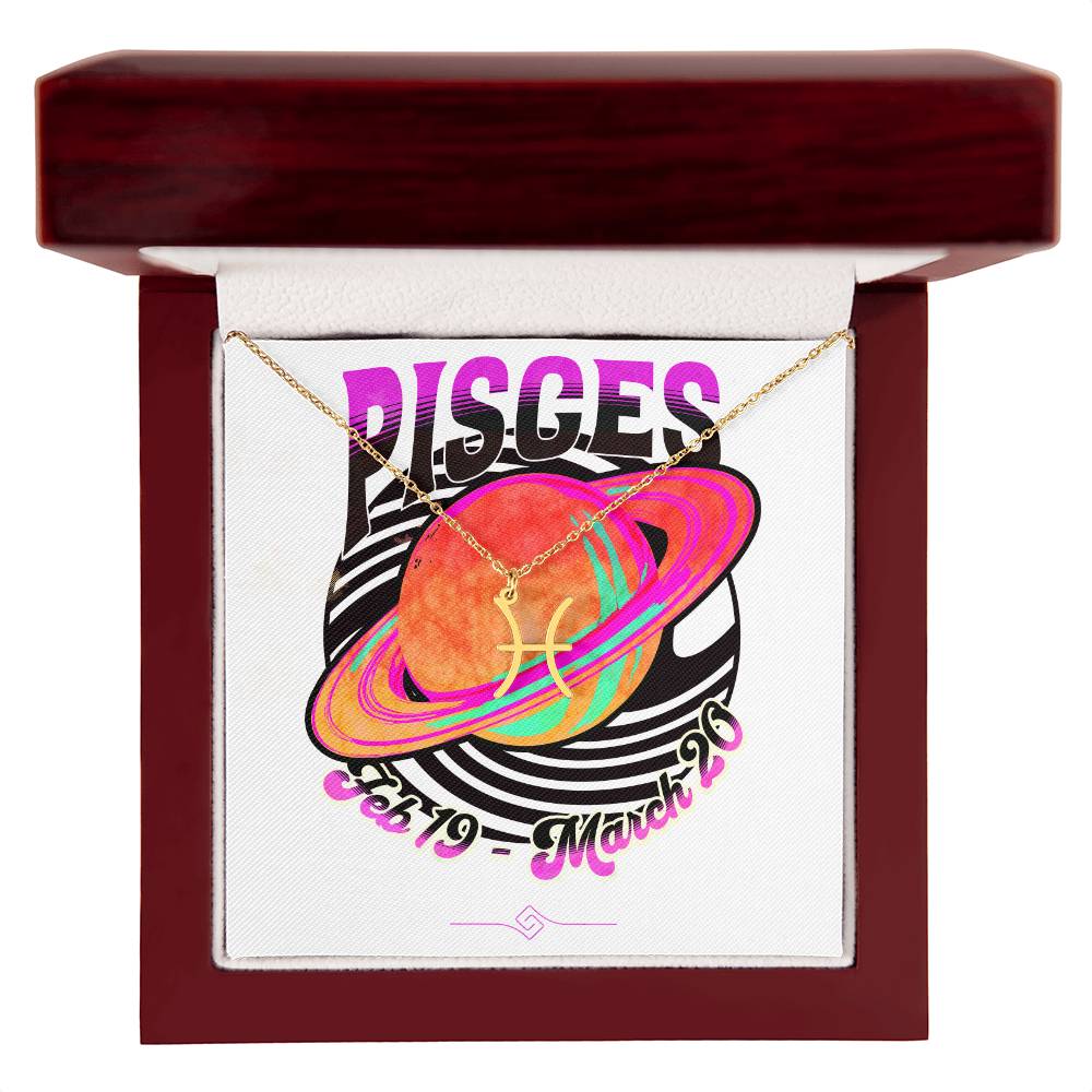 Zodiac Sign Necklace and Gift Box