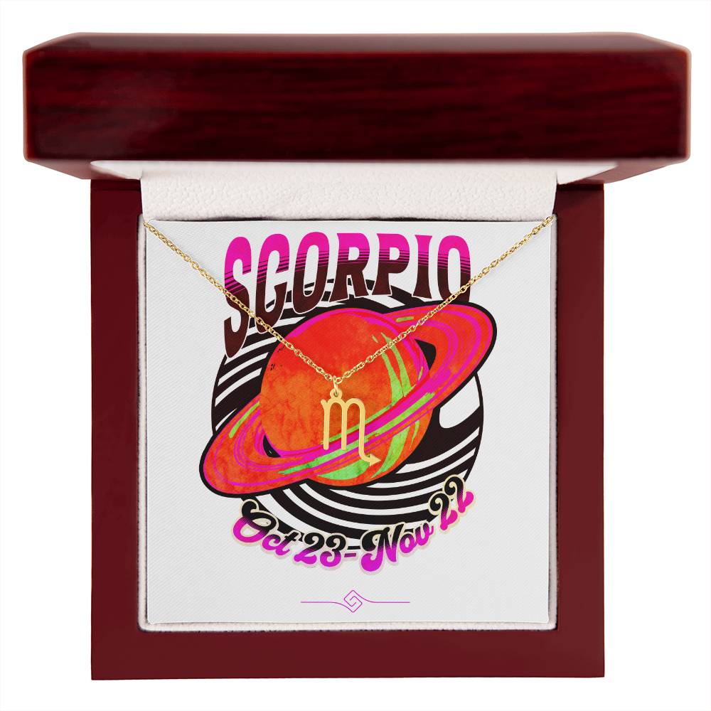 Zodiac Sign Necklace and Gift Box