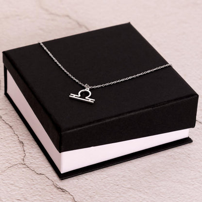 Zodiac Sign Necklace and Gift Box